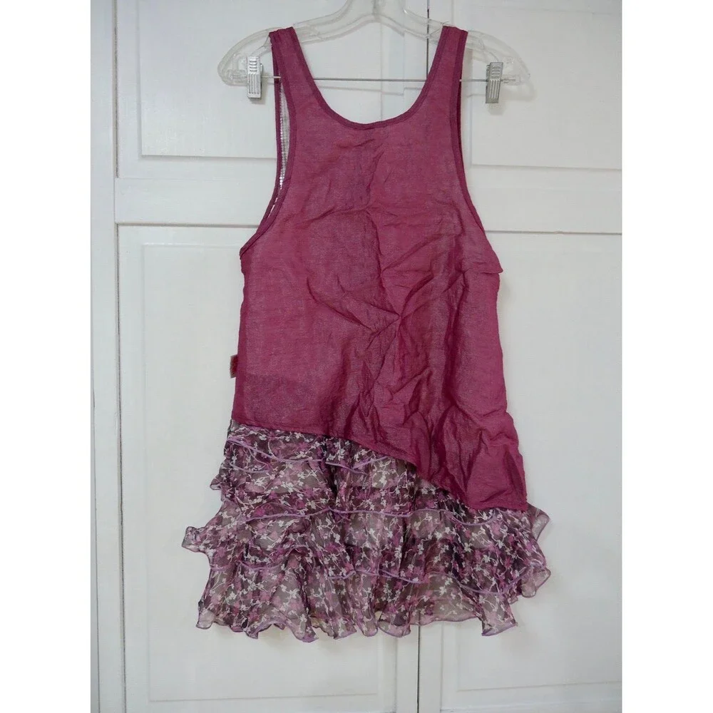 Sweet Layered Ruffle Leopard Print Dress Girl Size XL